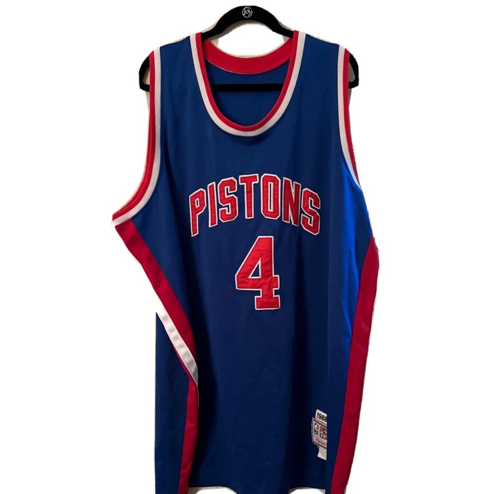 Vintage MITCHELL AND NESS JERSEY JOE DUMARS DETROIT PISTONS Size 60